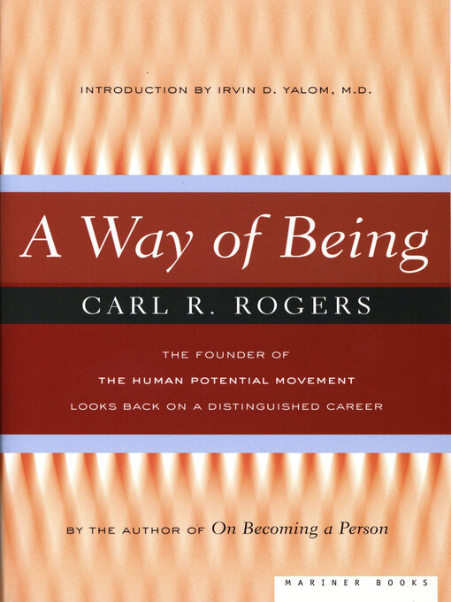 Title details for A Way of Being by Carl R. Rogers - Available